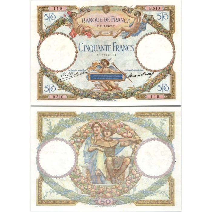 50 Francs Luc Olivier Merson - 21/05/1927 - F.15.01 - Alph 510 - SUP