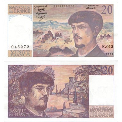 20 Francs Debussy - 1983 - F.66.04 - Alph 012 - SPL