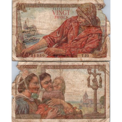 20 Francs Pêcheur - 21/05/1942 - F.13.02 - Alph 23 - B