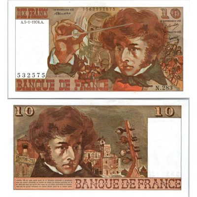 10 Francs Berlioz - 5/01/1976 - F.63.17 - Alph 283 - SPL