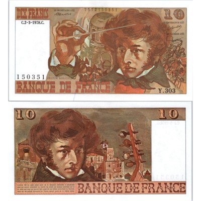 10 Francs Berlioz - 2/03/1978 - F.63.23 - Alph 303 - SPL
