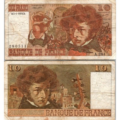 10 Francs Berlioz - 5/01/1976 - F.63.17 - Alph 284 - B
