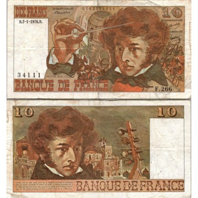 10 Francs Berlioz - 2/01/1976 - F.63.16 - Alph 266 - TTB