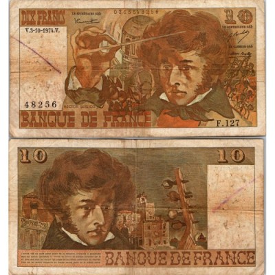 10 Francs Berlioz - 3/10/1974 - F.63.07a - Alph 127 - B