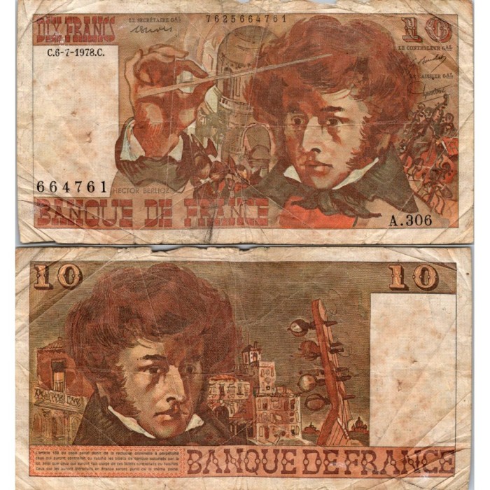 10 Francs Berlioz - 6/07/1978 - F.63.25 - Alph 306 - B
