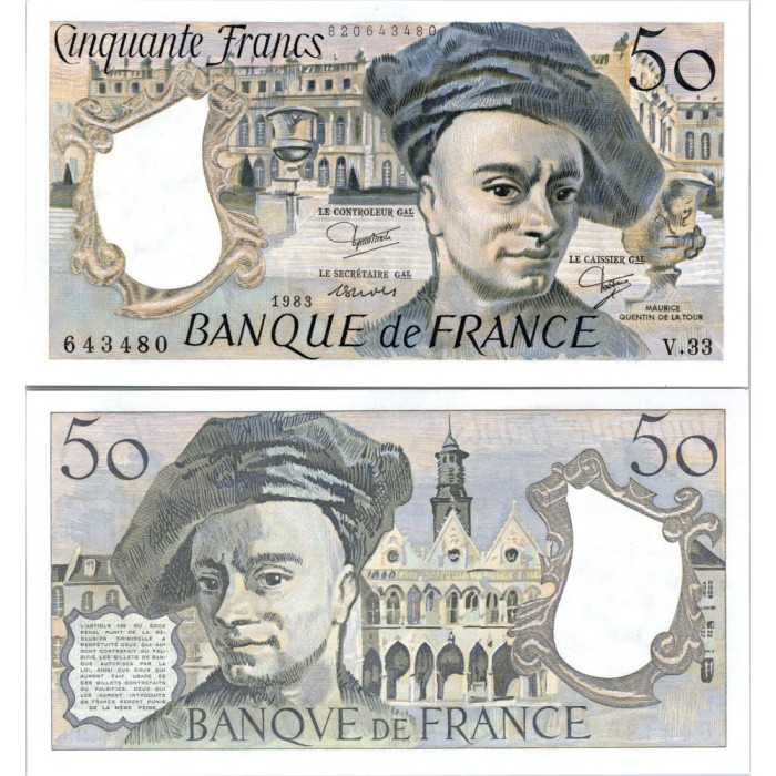 50 Francs Quentin de la Tour - 1983 - F.67.09 - Alph 33 - SPL