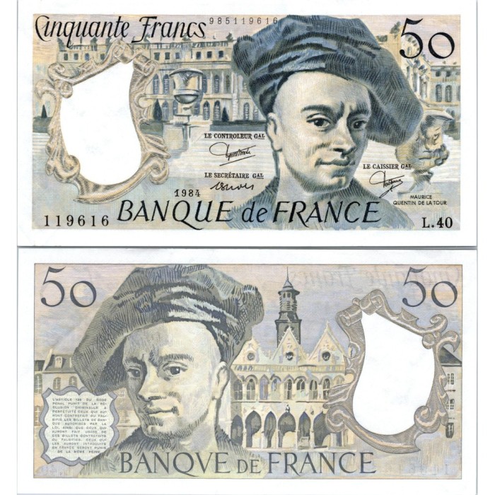 50 Francs Quentin de la Tour - 1984 - F.67.10 - Alph 40 - SPL