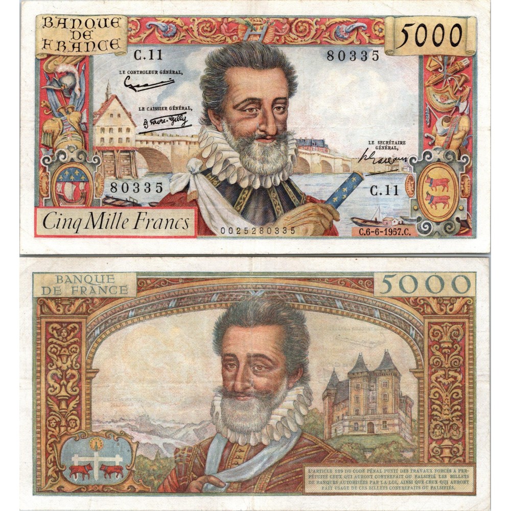 50 Francs Henri IV - 6/06/1957 - F.49.02 - Alph 11 - SUP