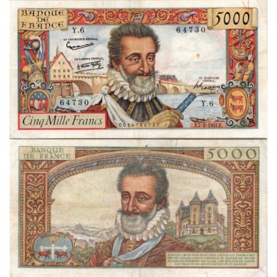 50 Francs Henri IV - 7/02/1957 - F.49.01 - Alph 6 - TTB