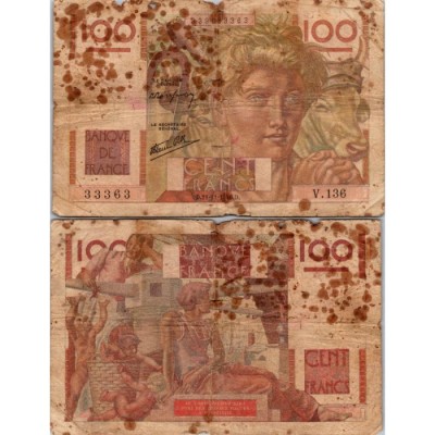 100 Francs Jeune Paysan - 21/11/1946 - F.28.11 - Alph 136 - B