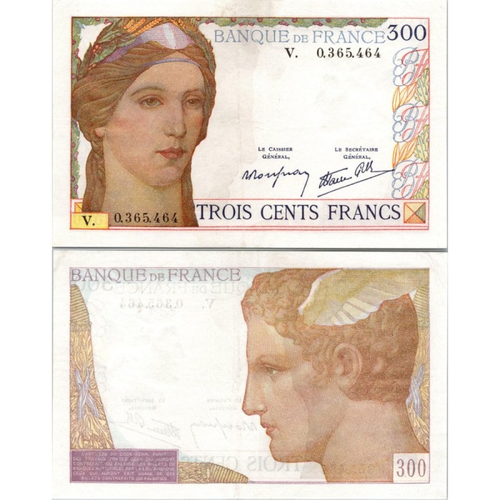 300 Francs - 1939 - F.29.03 - Alph V - SUP