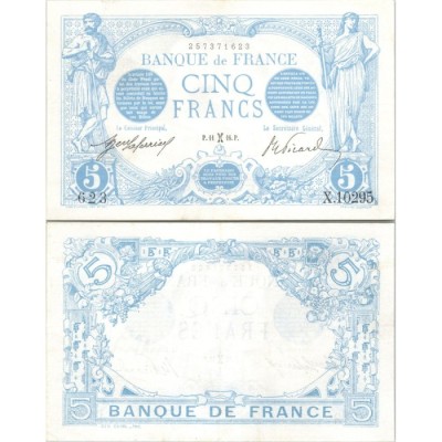 5 Francs Bleu - 1916 - F.02.37 - Alph 10295 - SUP