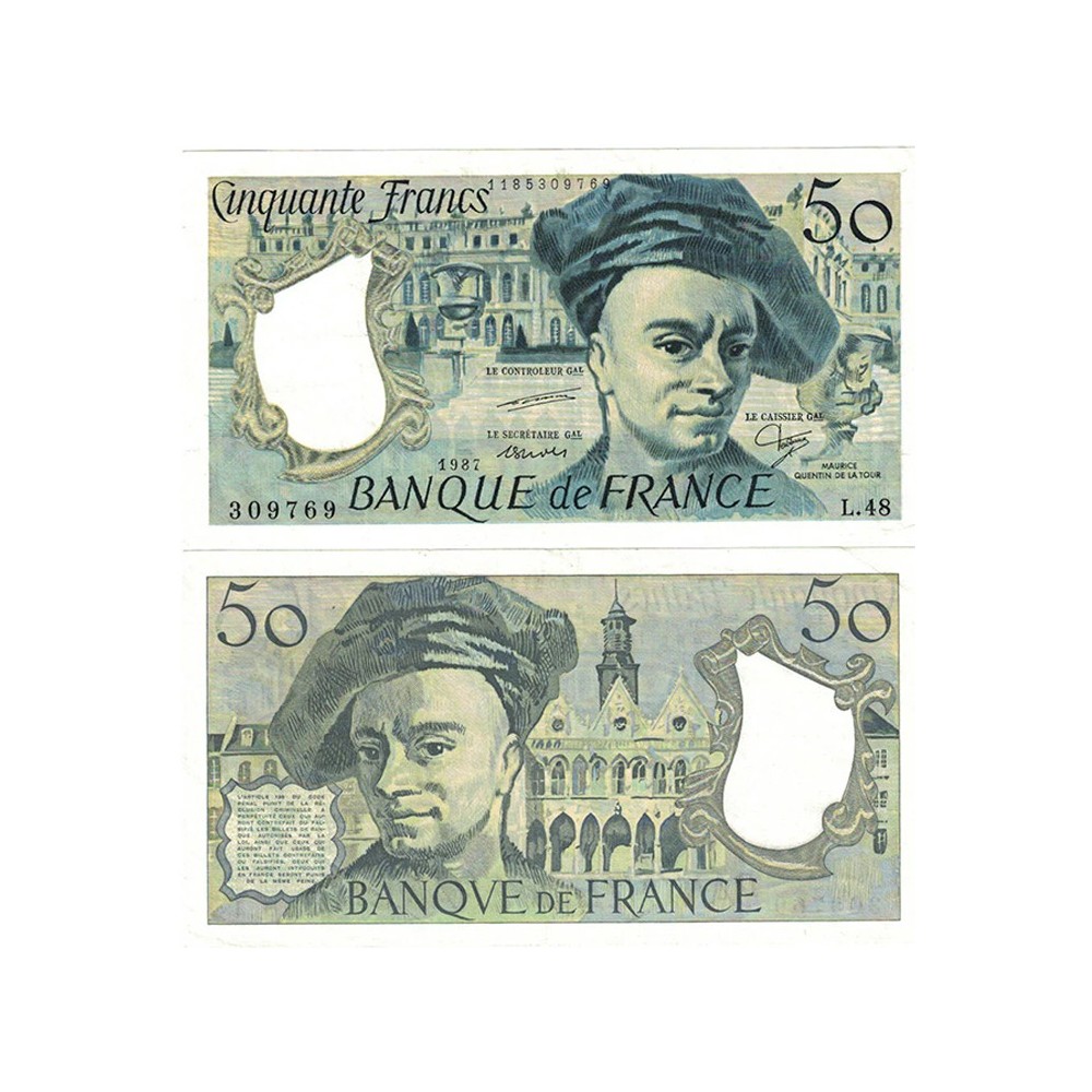 50 Francs Quentin de la Tour - 1987 - F.67.13 - Alph 48 - SPL