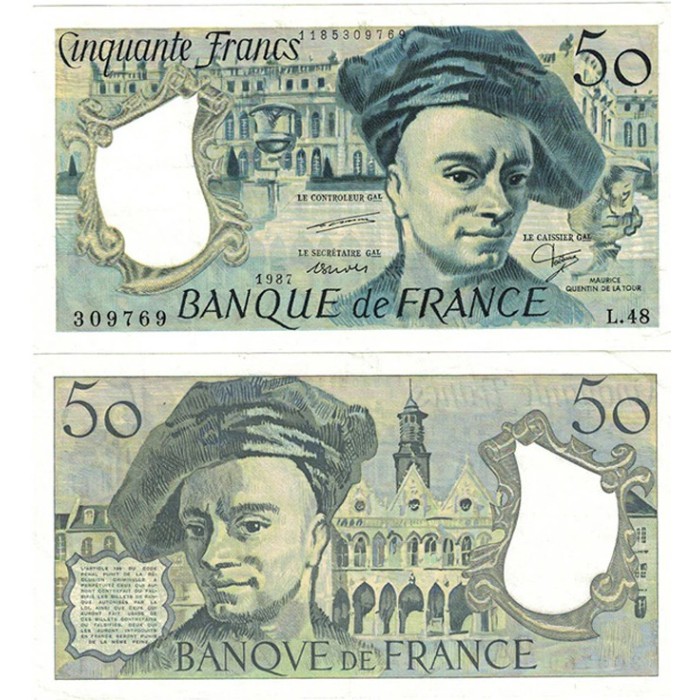 50 Francs Quentin de la Tour - 1987 - F.67.13 - Alph 48 - SPL