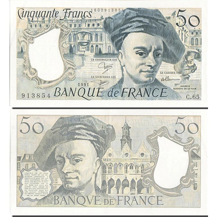 50 Francs Quentin de la Tour - 1991 - F.67.17 - Alph 65 - SPL