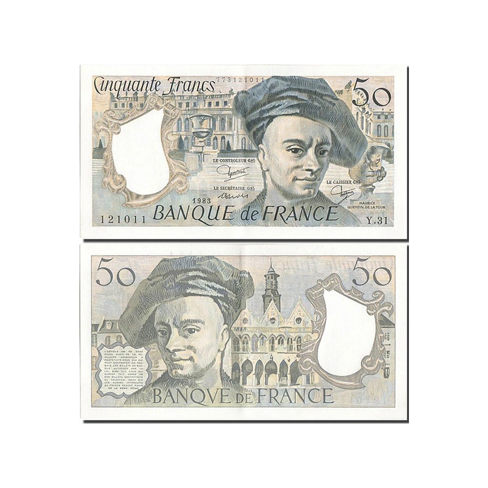 50 Francs Quentin de la Tour - 1983 - F.67.09 - Alph 31 - SUP