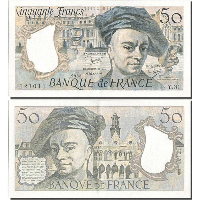 50 Francs Quentin de la Tour - 1983 - F.67.09 - Alph 31 - SUP
