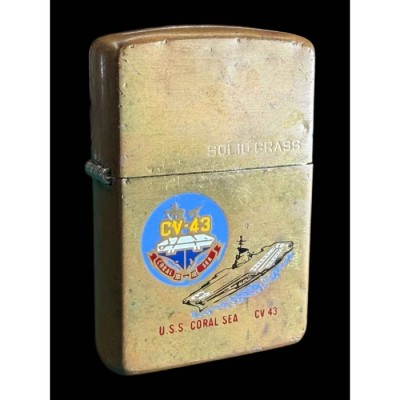 Zippo (1983 Brass Anniv) CV-43 USS Coral Sea