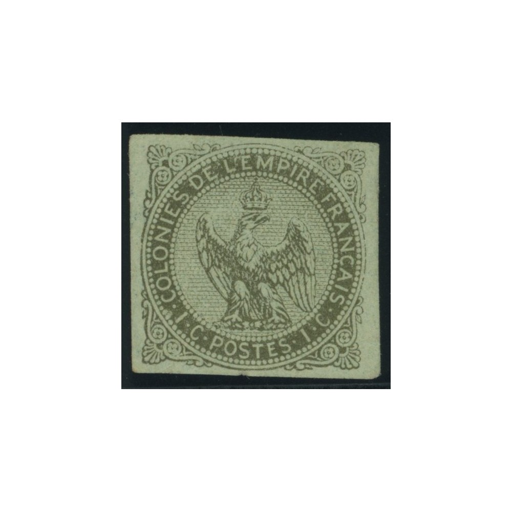 Aigle impériale YT 1 - 1 c. olive s. azure - Neuf x cote 30 euro