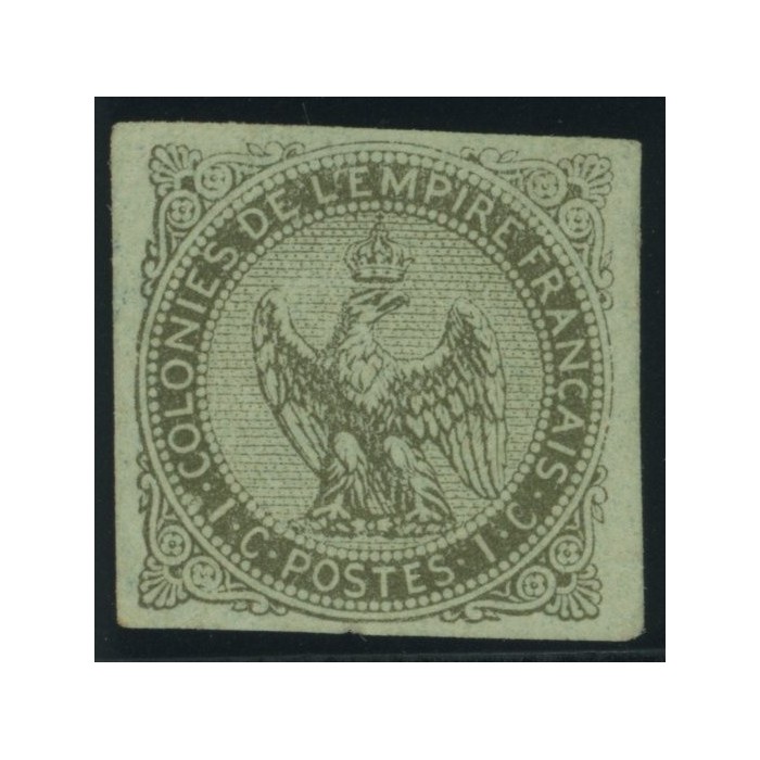 Aigle impériale YT 1 - 1 c. olive s. azure - Neuf x cote 30 euro