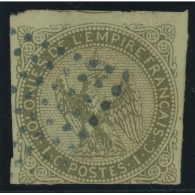 Aigle impériale YT 1 - 1 c. olive s. azure - Oblitere cote 35 euro