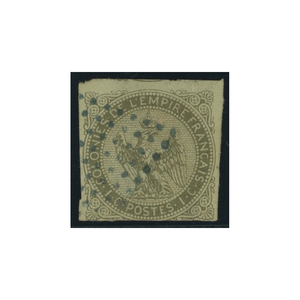 Aigle impériale YT 1 - 1 c. olive s. azure - Oblitere cote 35 euro