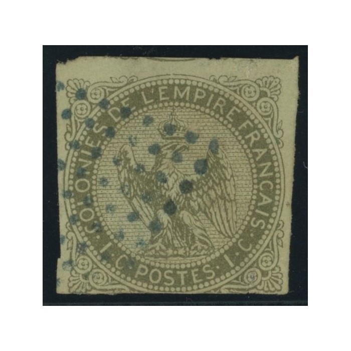Aigle impériale YT 1 - 1 c. olive s. azure - Oblitere cote 35 euro