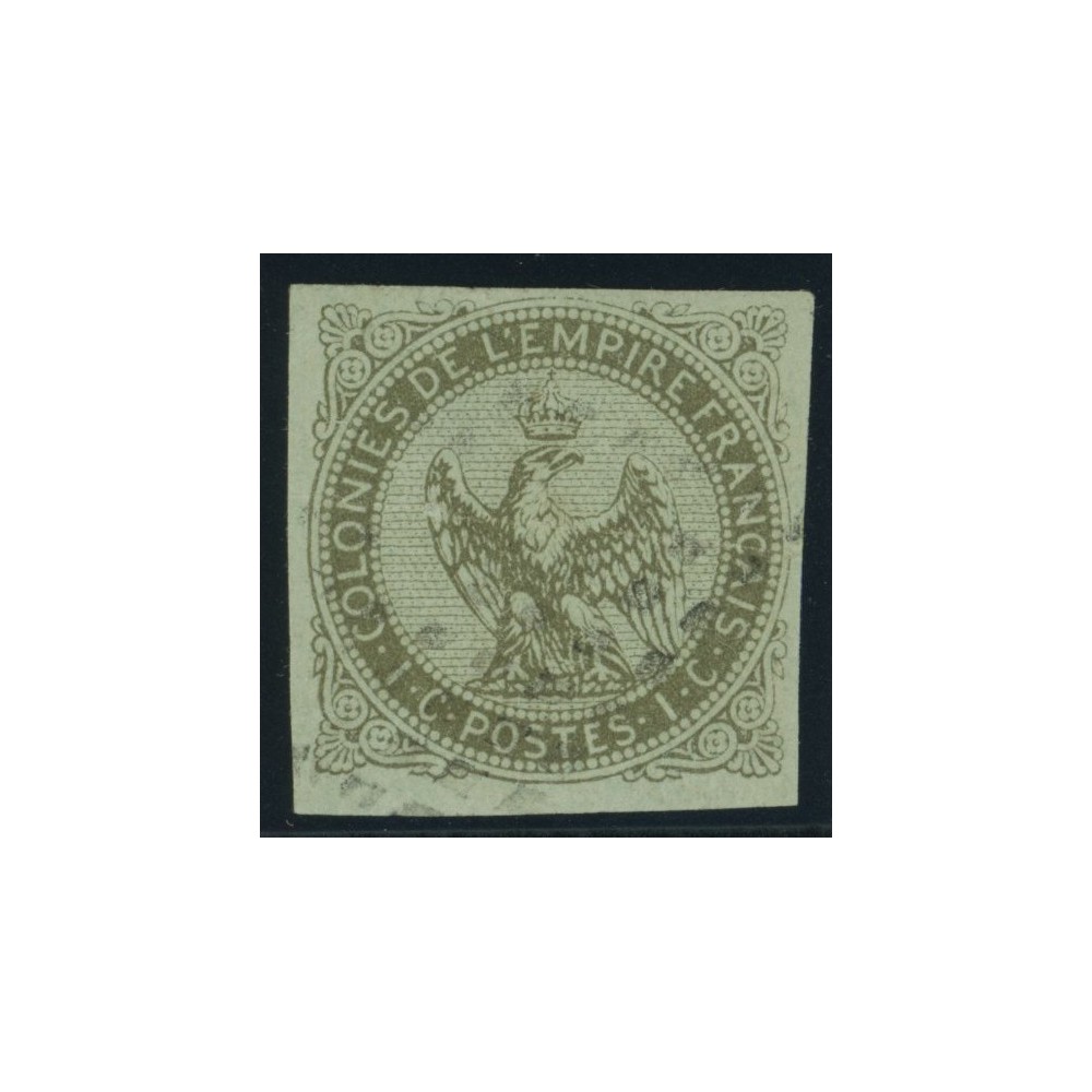 Aigle impériale YT 1 - 1 c. olive s. azure - Oblitere cote 35 euro