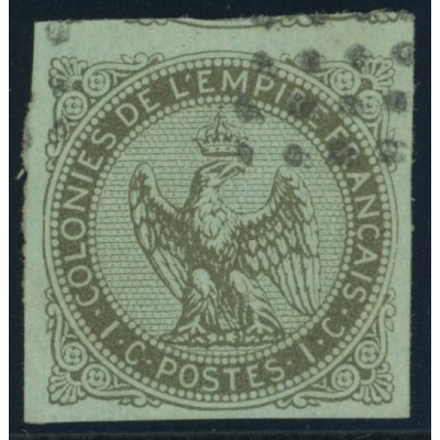 Aigle impériale YT 1 - 1 c. olive s. azure - Oblitere cote 35 euro
