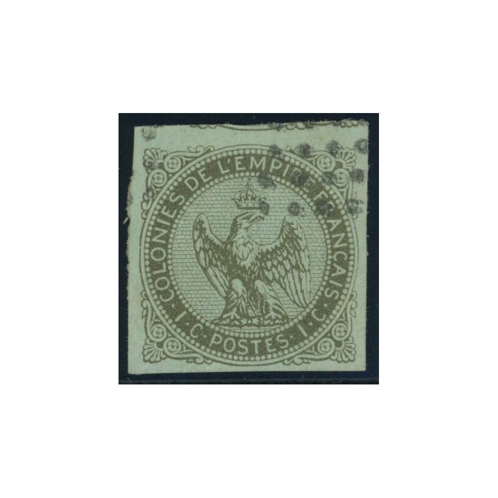 Aigle impériale YT 1 - 1 c. olive s. azure - Oblitere cote 35 euro