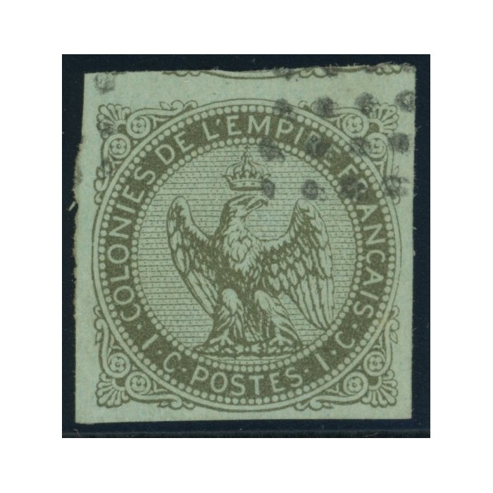 Aigle impériale YT 1 - 1 c. olive s. azure - Oblitere cote 35 euro