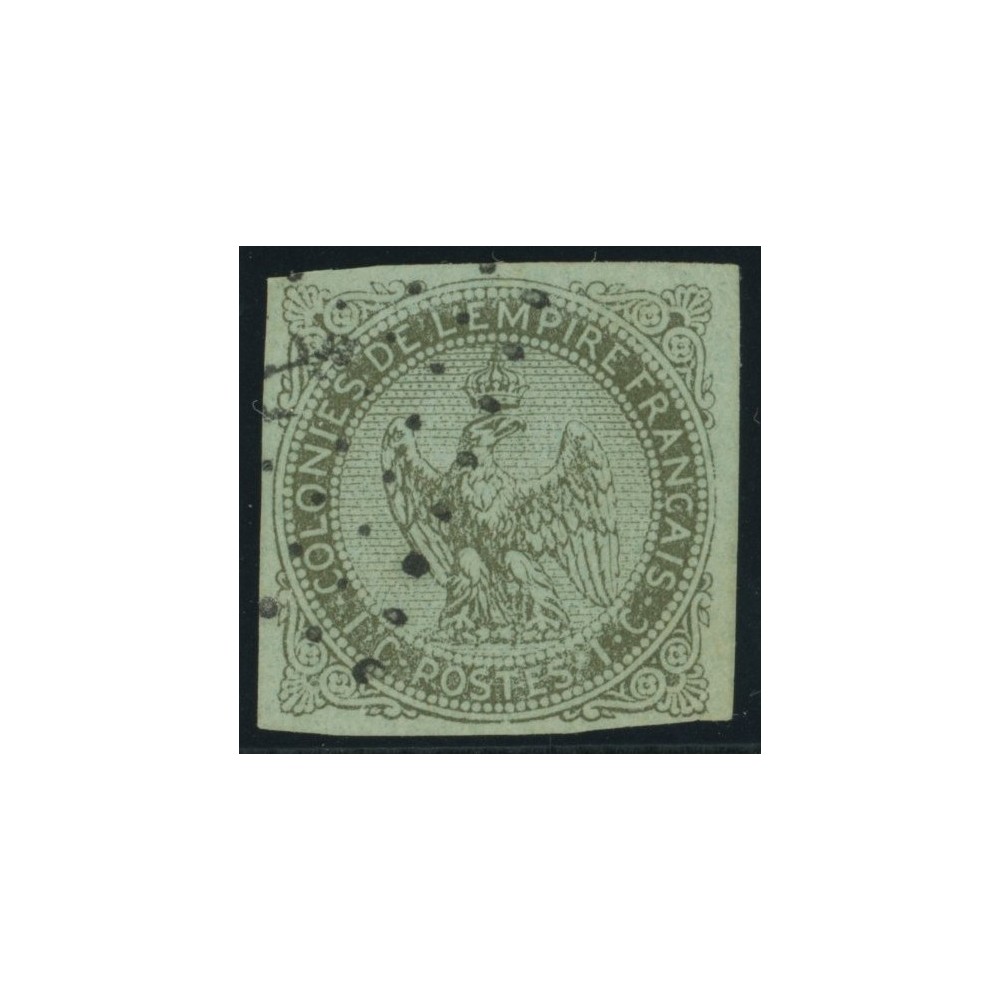 Aigle impériale YT 1 - 1 c. olive s. azure - Oblitere cote 35 euro