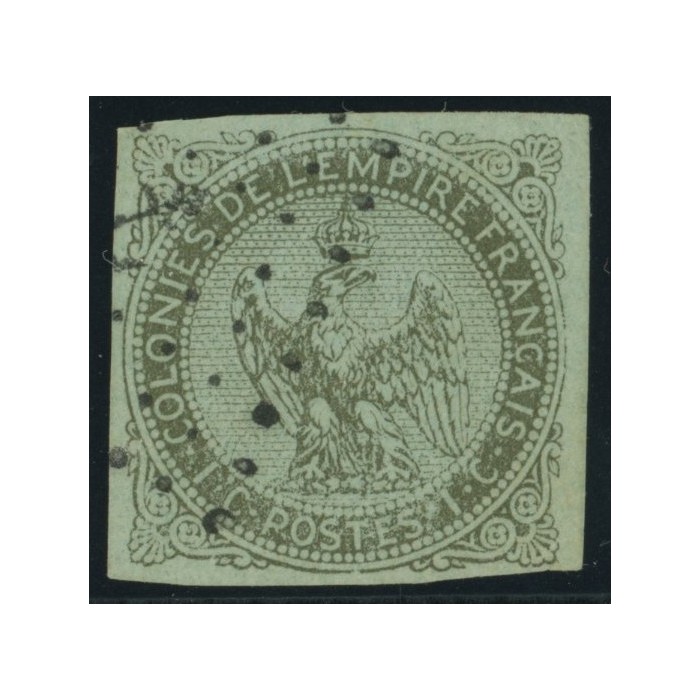 Aigle impériale YT 1 - 1 c. olive s. azure - Oblitere cote 35 euro