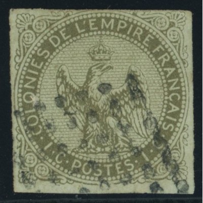 Aigle impériale YT 1 - 1 c. olive s. azure - Oblitere cote 35 euro