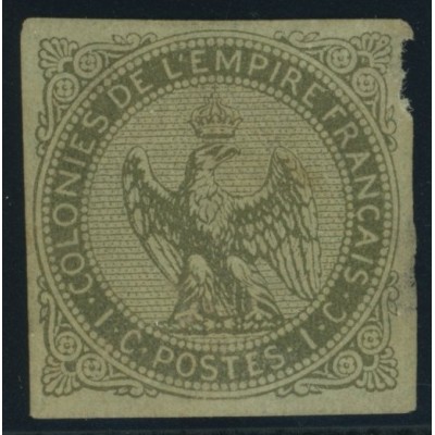 Aigle impériale YT 1 - 1 c. olive s. azure - Oblitere cote 35 euro