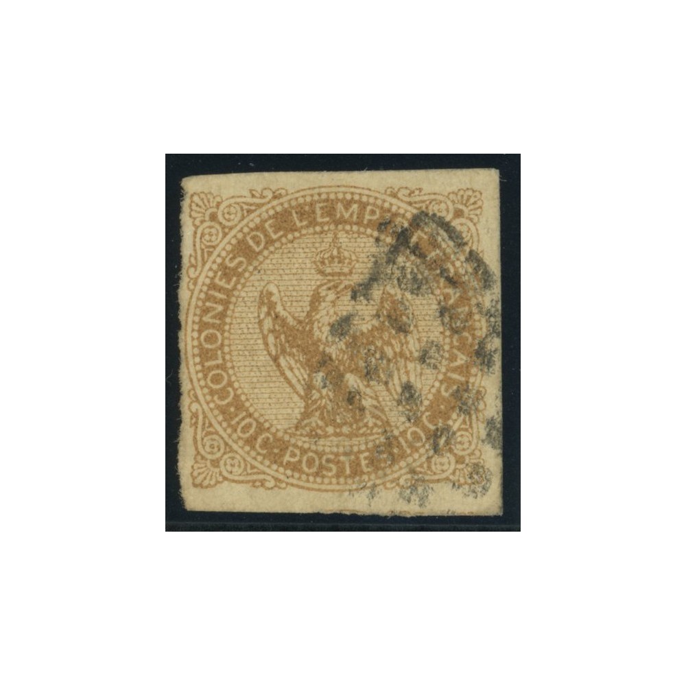 Aigle impériale YT 3 - 10 c. bistre-jaune - Oblitere cote 12 euro