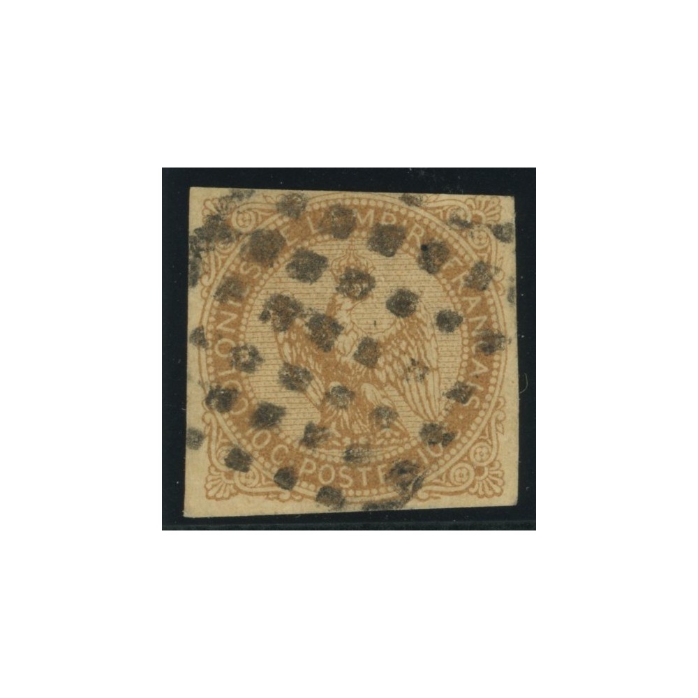 Aigle impériale YT 3 - 10 c. bistre-jaune - Oblitere cote 12 euro