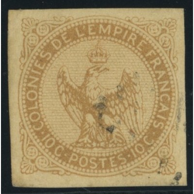 Aigle impériale YT 3 - 10 c. bistre-jaune - Oblitere cote 12 euro