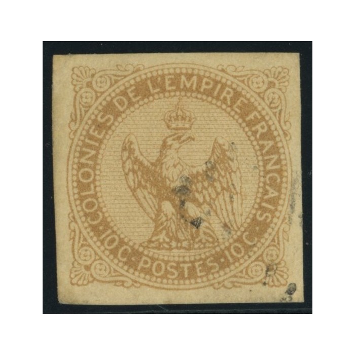 Aigle impériale YT 3 - 10 c. bistre-jaune - Oblitere cote 12 euro