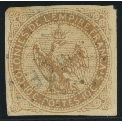 Aigle impériale YT 3 - 10 c. bistre-jaune - Oblitere cote 12 euro