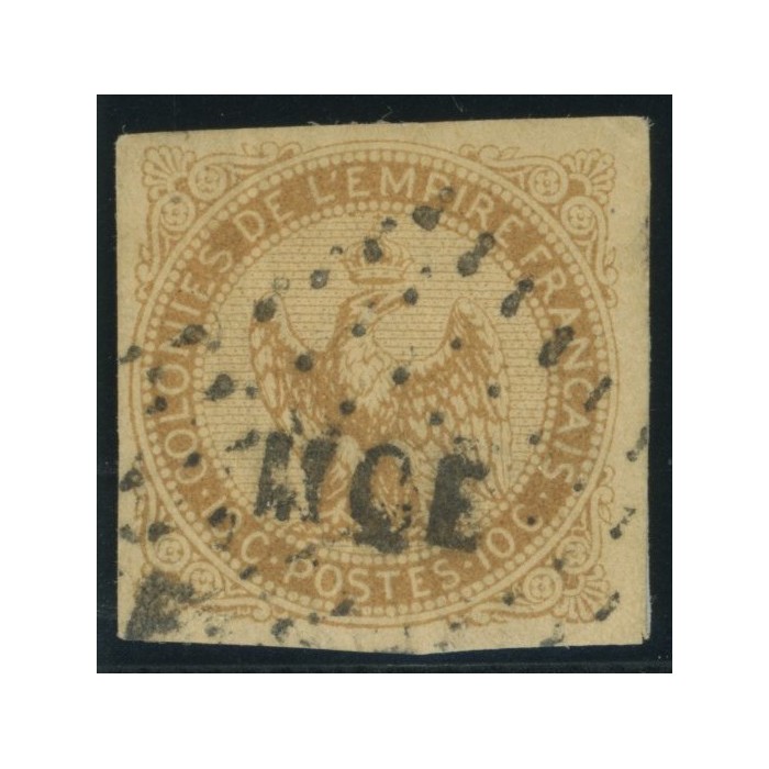 Aigle impériale YT 3 - 10 c. bistre-jaune - Oblitere cote 12 euro