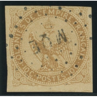 Aigle impériale YT 3 - 10 c. bistre-jaune - Oblitere cote 12 euro