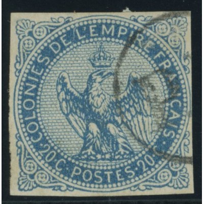Aigle impériale YT 4 - 20 c. bleu - Oblitere cote 18 euro