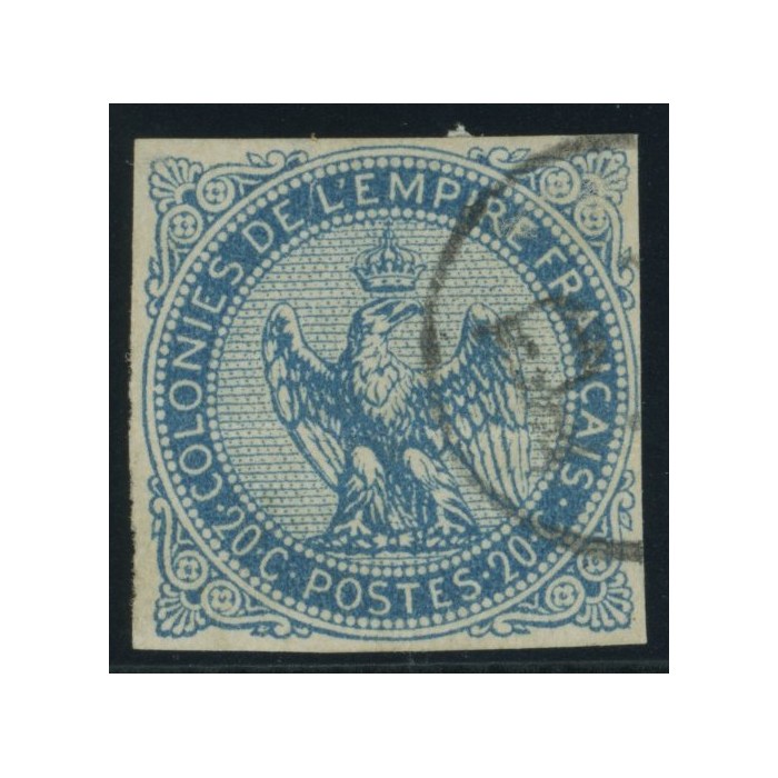 Aigle impériale YT 4 - 20 c. bleu - Oblitere cote 18 euro
