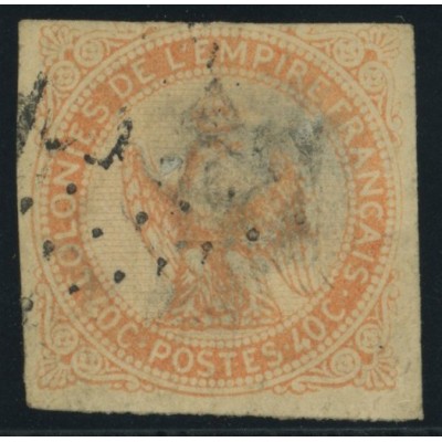 Aigle impériale YT 5 - 40 c. vermillon - Oblitere cote 20 euro