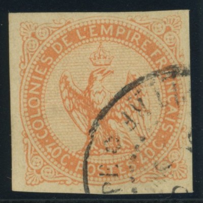 Aigle impériale YT 5 - 40 c. vermillon - Oblitere cote 20 euro