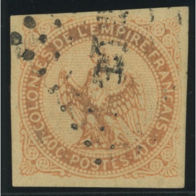 Aigle impériale YT 5 - 40 c. vermillon - Oblitere cote 20 euro