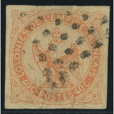 Aigle impériale YT 5 - 40 c. vermillon - Oblitere cote 20 euro