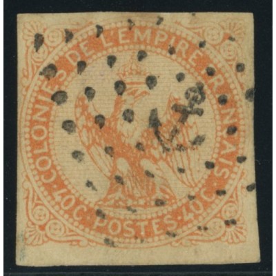 Aigle impériale YT 5 - 40 c. vermillon - Oblitere cote 20 euro