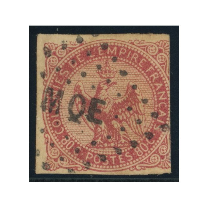 Aigle impériale YT 6 - 80 c. rose - Oblitere cote 75 euro